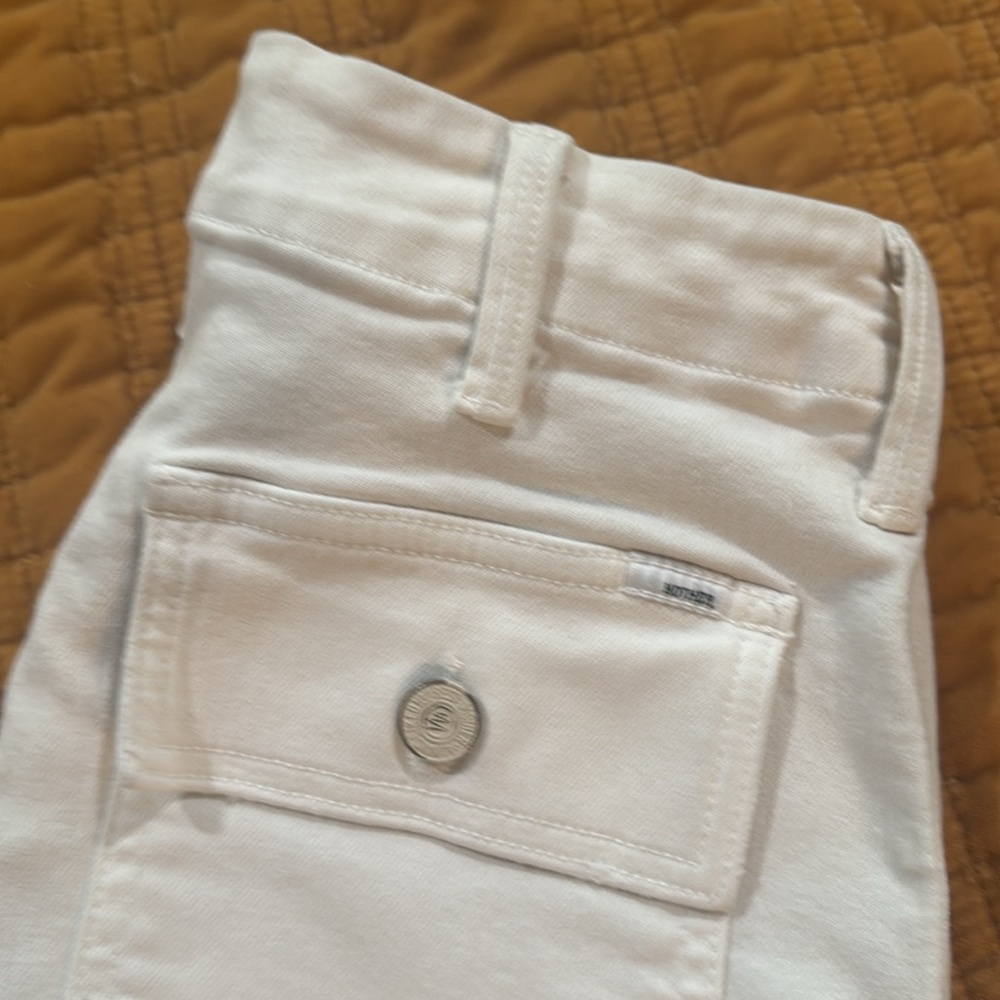 MOTHER White Ankle Cropped Jeans Size 25 - Picture 6 of 6